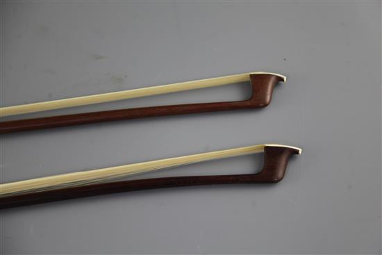 A violin with two-piece back 22.5in.